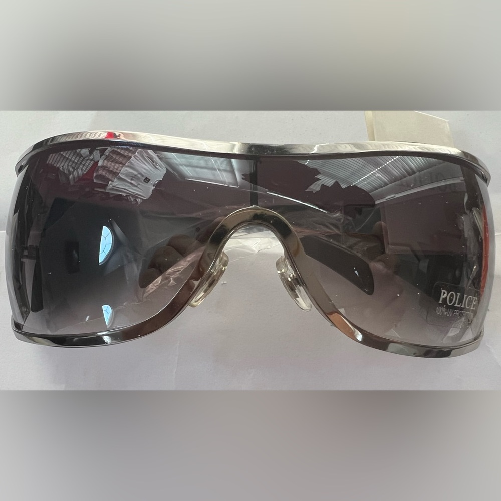 Police Women's Shield Sunglasses in Dark Gray Gradient